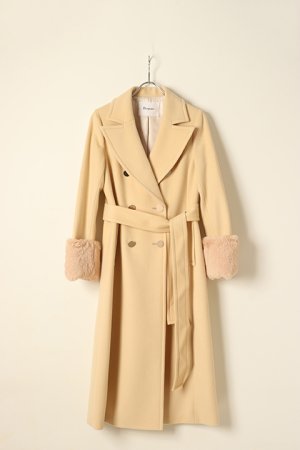 画像1: 【 30%OFF セール｜90,200円→63,140円】 DIAGRAM GRACE CONTINENTAL ダイアグラムグレースコンチネンタル ビーバーウールロングコート{-BBA}