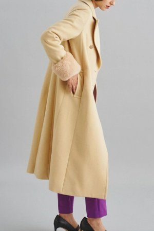 画像3: 【 40%OFF セール90,200円→54,120円】 グレースコンチネンタル｜GRACE CONTINENTAL ダイアグラム DIAGRAM ビーバーウールロングコート{-BBA}