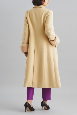 画像4: 【 40%OFF セール90,200円→54,120円】 グレースコンチネンタル｜GRACE CONTINENTAL ダイアグラム DIAGRAM ビーバーウールロングコート{-BBA}