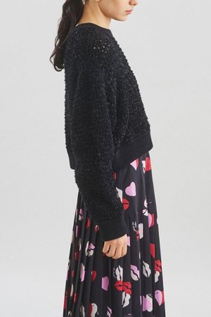 画像2: 【 40%OFF セール27,500円→16,500円】 グレースコンチネンタル｜GRACE CONTINENTAL ダイアグラム DIAGRAM テープヤーンニットトップ{-BCS}