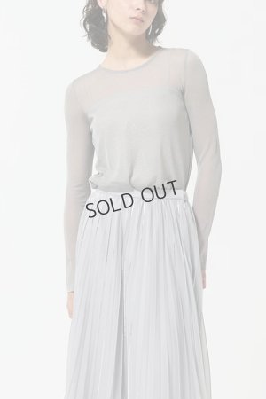 画像1: {SOLD}グレースコンチネンタル｜GRACE CONTINENTAL ダイアグラム DIAGRAM  シアークルーニットトップ {-BDA}