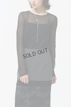 画像2: {SOLD}グレースコンチネンタル｜GRACE CONTINENTAL ダイアグラム DIAGRAM  シアークルーニットトップ {-BDA}