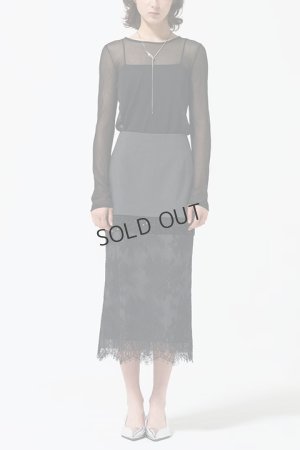 画像4: {SOLD}グレースコンチネンタル｜GRACE CONTINENTAL ダイアグラム DIAGRAM  シアークルーニットトップ {-BDA}