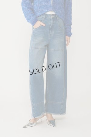 画像1: {SOLD}グレースコンチネンタル｜GRACE CONTINENTAL ダイアグラム DIAGRAM  ライン切替デニムパンツ{-BES}