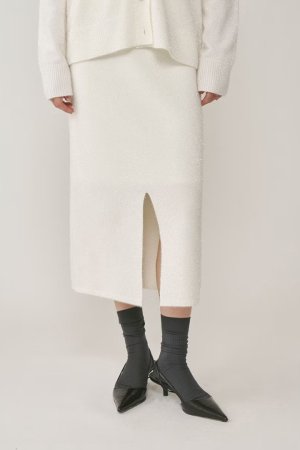 画像4: 【 40%OFF セール28,600円→17,160円】 グレースコンチネンタル｜GRACE CONTINENTAL ダイアグラム DIAGRAM  フィルムヤーンニットスカート{-BES}