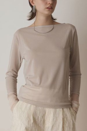 画像2: 【 40%OFF セール15,400円→9,240円】 グレースコンチネンタル｜GRACE CONTINENTAL ダイアグラム DIAGRAM  シアーアセテートカットトップ{-BES}