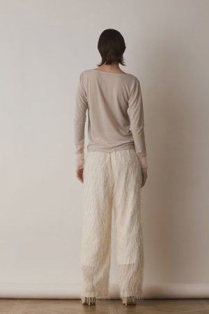 画像4: 【 40%OFF セール15,400円→9,240円】 グレースコンチネンタル｜GRACE CONTINENTAL ダイアグラム DIAGRAM  シアーアセテートカットトップ{-BES}