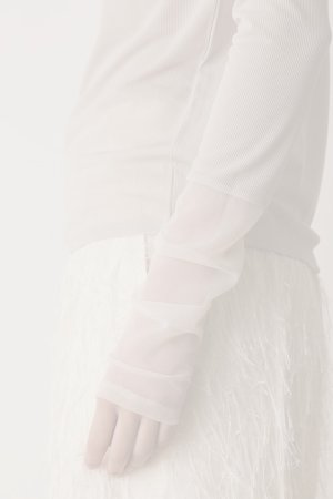 画像8:   グレースコンチネンタル｜GRACE CONTINENTAL ダイアグラム DIAGRAM  シアーアセテートカットトップ{-BES}