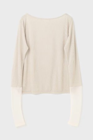 画像10: 【 40%OFF セール15,400円→9,240円】 グレースコンチネンタル｜GRACE CONTINENTAL ダイアグラム DIAGRAM  シアーアセテートカットトップ{-BES}