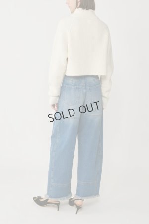 画像3: {SOLD}グレースコンチネンタル｜GRACE CONTINENTAL ダイアグラム DIAGRAM  畦zipニットトップ{-BES}