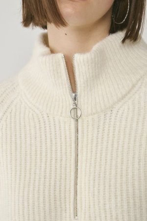 画像5: 【 40%OFF セール39,600円→23,760円】 グレースコンチネンタル｜GRACE CONTINENTAL ダイアグラム DIAGRAM  畦zipニットトップ{-BES}