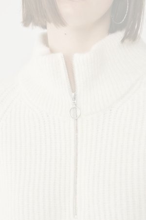 画像5:   グレースコンチネンタル｜GRACE CONTINENTAL ダイアグラム DIAGRAM  畦zipニットトップ{-BES}