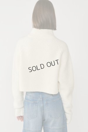 画像6: {SOLD}グレースコンチネンタル｜GRACE CONTINENTAL ダイアグラム DIAGRAM  畦zipニットトップ{-BES}