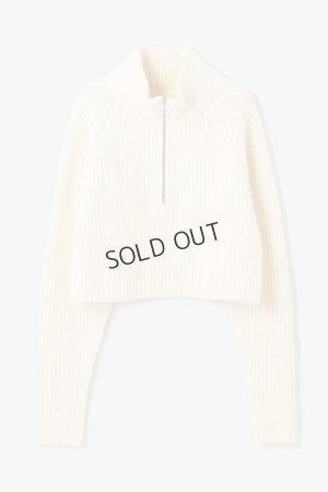 画像7: {SOLD}グレースコンチネンタル｜GRACE CONTINENTAL ダイアグラム DIAGRAM  畦zipニットトップ{-BES}