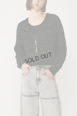 画像1: {SOLD}グレースコンチネンタル｜GRACE CONTINENTAL ダイアグラム DIAGRAM  ツイードニットzipカーディガン{-BES}