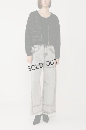 画像2: {SOLD}グレースコンチネンタル｜GRACE CONTINENTAL ダイアグラム DIAGRAM  ツイードニットzipカーディガン{-BES}