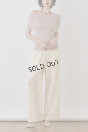 画像2: {SOLD}グレースコンチネンタル｜GRACE CONTINENTAL ダイアグラム DIAGRAM  ソフトファイユパンツ{-BES}