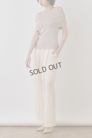 画像3: {SOLD}グレースコンチネンタル｜GRACE CONTINENTAL ダイアグラム DIAGRAM  ソフトファイユパンツ{-BES}