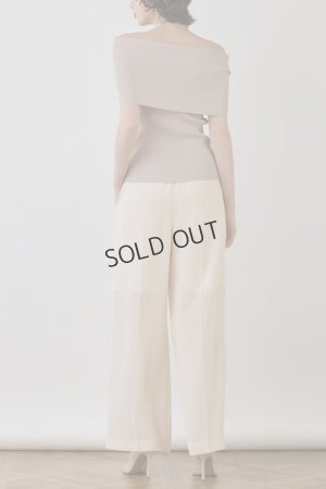 画像4: {SOLD}グレースコンチネンタル｜GRACE CONTINENTAL ダイアグラム DIAGRAM  ソフトファイユパンツ{-BES}