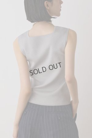 画像2: {SOLD}グレースコンチネンタル｜GRACE CONTINENTAL ダイアグラム DIAGRAM  ブライトニットノースリーブ{-BES}