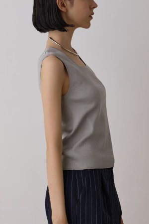 画像3: 【 40%OFF セール19,800円→11,880円】 グレースコンチネンタル｜GRACE CONTINENTAL ダイアグラム DIAGRAM  ブライトニットノースリーブ{-BES}