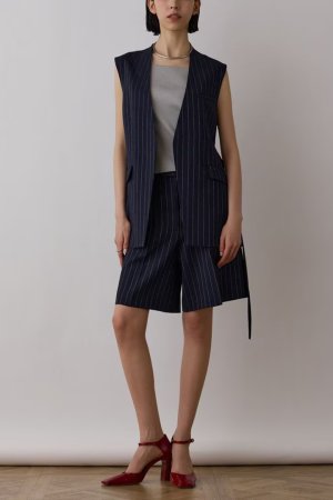 画像4: 【 40%OFF セール19,800円→11,880円】 グレースコンチネンタル｜GRACE CONTINENTAL ダイアグラム DIAGRAM  ブライトニットノースリーブ{-BES}