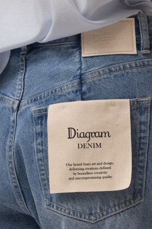 画像10: ★取り寄せリクエスト注文受付中★ グレースコンチネンタル｜GRACE CONTINENTAL ダイアグラム DIAGRAM  リメイクストレートデニムパンツ{-BEA}