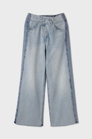 画像11: ★取り寄せリクエスト注文受付中★ グレースコンチネンタル｜GRACE CONTINENTAL ダイアグラム DIAGRAM  リメイクストレートデニムパンツ{-BEA}