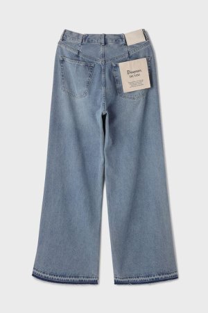 画像12: ★取り寄せリクエスト注文受付中★ グレースコンチネンタル｜GRACE CONTINENTAL ダイアグラム DIAGRAM  リメイクストレートデニムパンツ{-BEA}