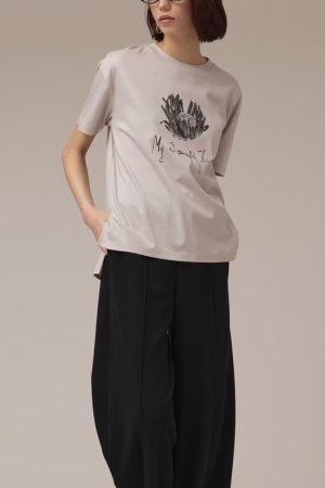 画像1: ★取り寄せリクエスト注文受付中★ グレースコンチネンタル｜GRACE CONTINENTAL ダイアグラム DIAGRAM  カットフォトTシャツ{-BEA}
