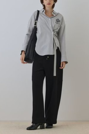 画像2: ★取り寄せリクエスト注文受付中★ グレースコンチネンタル｜GRACE CONTINENTAL ダイアグラム DIAGRAM  エンブレム刺繍シャツ{-BEA}