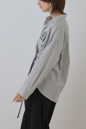 画像4: ★取り寄せリクエスト注文受付中★ グレースコンチネンタル｜GRACE CONTINENTAL ダイアグラム DIAGRAM  エンブレム刺繍シャツ{-BEA}