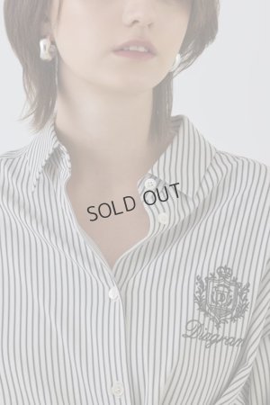 画像6: グレースコンチネンタル｜GRACE CONTINENTAL ダイアグラム DIAGRAM  エンブレム刺繍シャツ{-BEA}