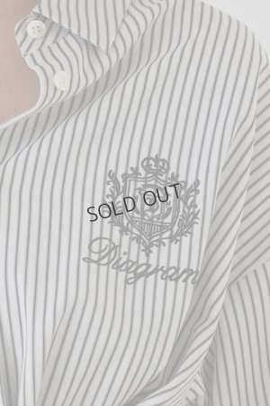 画像7: グレースコンチネンタル｜GRACE CONTINENTAL ダイアグラム DIAGRAM  エンブレム刺繍シャツ{-BEA}