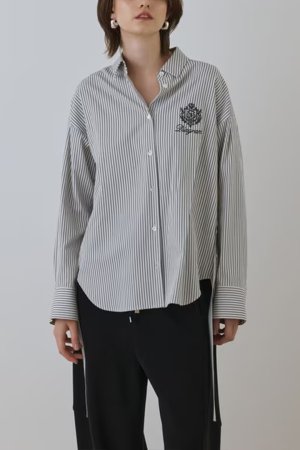 画像12: ★取り寄せリクエスト注文受付中★ グレースコンチネンタル｜GRACE CONTINENTAL ダイアグラム DIAGRAM  エンブレム刺繍シャツ{-BEA}