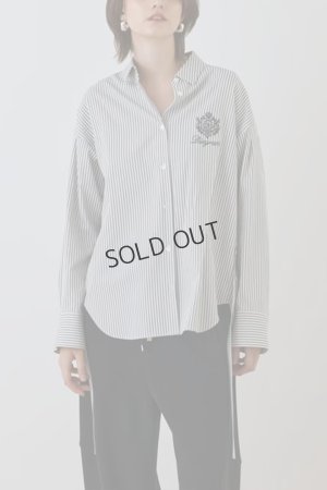 画像12: グレースコンチネンタル｜GRACE CONTINENTAL ダイアグラム DIAGRAM  エンブレム刺繍シャツ{-BEA}