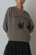 グレースコンチネンタル｜GRACE CONTINENTAL ダイアグラム DIAGRAM  Catphoto裏毛トップ{-BEA}