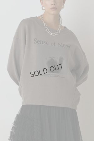 画像1: グレースコンチネンタル｜GRACE CONTINENTAL ダイアグラム DIAGRAM  Catphoto裏毛トップ{-BEA}