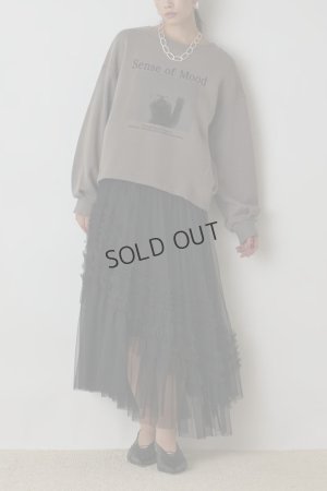 画像2: グレースコンチネンタル｜GRACE CONTINENTAL ダイアグラム DIAGRAM  Catphoto裏毛トップ{-BEA}