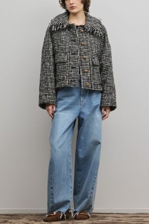 画像2: グレースコンチネンタル｜GRACE CONTINENTAL ダイアグラム DIAGRAM  パディングツイードジャケット{-BFS}