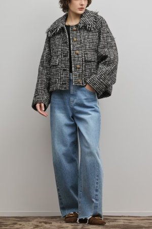 画像3: グレースコンチネンタル｜GRACE CONTINENTAL ダイアグラム DIAGRAM  パディングツイードジャケット{-BFS}