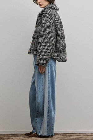 画像4: グレースコンチネンタル｜GRACE CONTINENTAL ダイアグラム DIAGRAM  パディングツイードジャケット{-BFS}