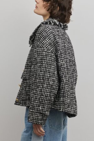 画像7: グレースコンチネンタル｜GRACE CONTINENTAL ダイアグラム DIAGRAM  パディングツイードジャケット{-BFS}