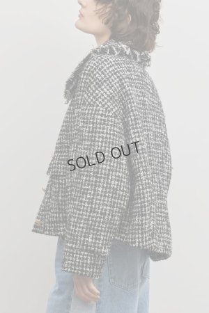 画像7: グレースコンチネンタル｜GRACE CONTINENTAL ダイアグラム DIAGRAM  パディングツイードジャケット{-BFS}