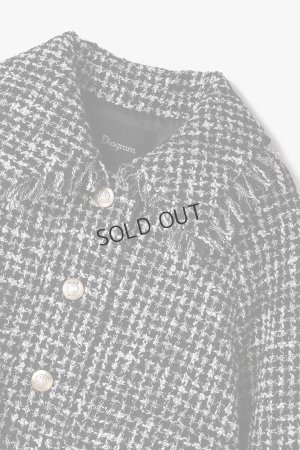 画像13: グレースコンチネンタル｜GRACE CONTINENTAL ダイアグラム DIAGRAM  パディングツイードジャケット{-BFS}