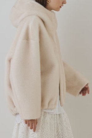 画像5: グレースコンチネンタル｜GRACE CONTINENTAL ダイアグラム DIAGRAM  フェイクミンクフードジャケット{-BEA}