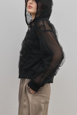 画像6: グレースコンチネンタル｜GRACE CONTINENTAL ダイアグラム DIAGRAM  チュールパーカー{-BFS}