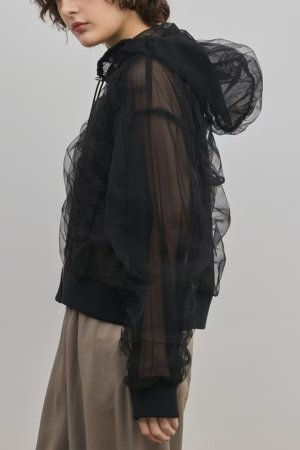 画像8: グレースコンチネンタル｜GRACE CONTINENTAL ダイアグラム DIAGRAM  チュールパーカー{-BFS}