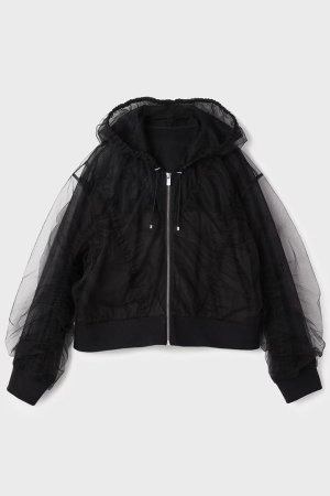 画像9: グレースコンチネンタル｜GRACE CONTINENTAL ダイアグラム DIAGRAM  チュールパーカー{-BFS}