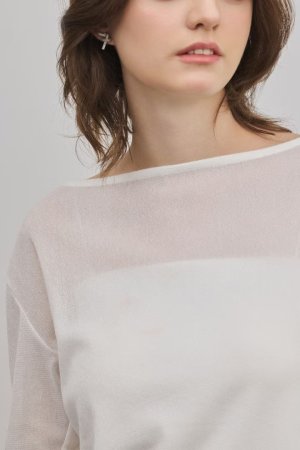 画像6: ★取り寄せリクエスト注文受付中★ グレースコンチネンタル｜GRACE CONTINENTAL ダイアグラム DIAGRAM  シアーレイヤードカットトップ{-BFS}